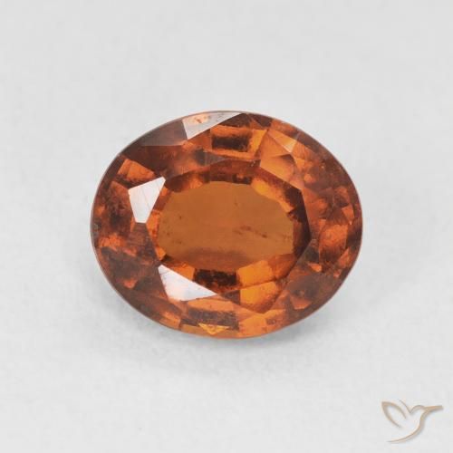 2.04ct Natural laranja avermelhado granada hessonita, oval, VS