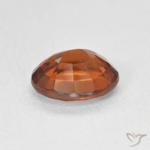 granada hessonita laranja avermelhado Natural 2.04ct, oval, VS