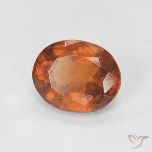 granada hessonita Laranja Profundo Natural 1.90ct, oval, VS