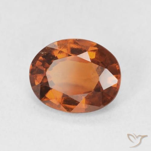 granada hessonita Laranja Profundo Natural 1.83ct, oval, VS