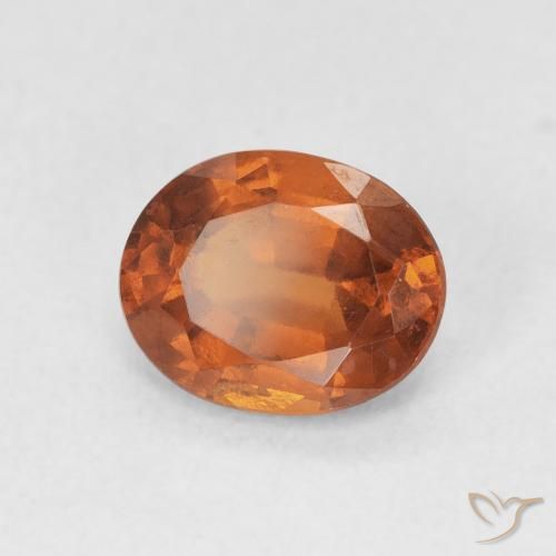 granada hessonita Medium Dark-Orange Natural 1.83ct, oval, VS