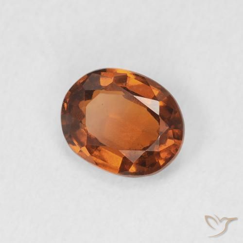 granada hessonita âmbar laranja Natural 1.21ct, oval, VS