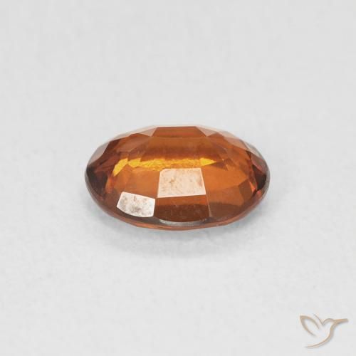 granada hessonita âmbar laranja Natural 1.21ct, oval, VS