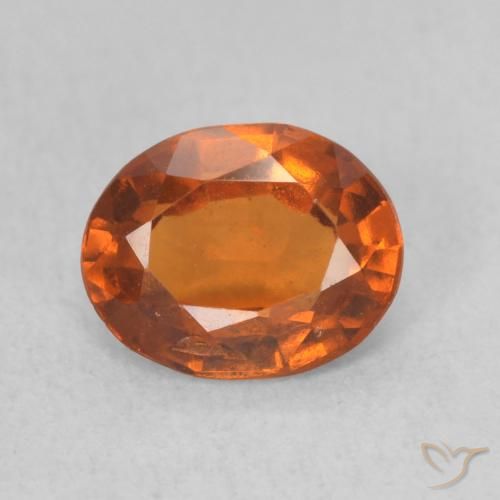 1.26ct Natural Laranja Profundo granada hessonita, oval, VS-SI