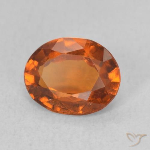 granada hessonita Laranja Profundo Natural 1.26ct, oval, VS-SI