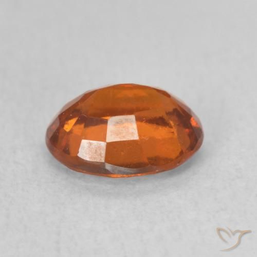 granada hessonita âmbar laranja Natural 1.39ct, oval, VS-SI