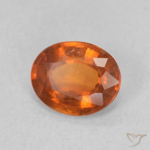 granada hessonita Medium Dark-Orange Natural 1.15ct, oval, VS-SI