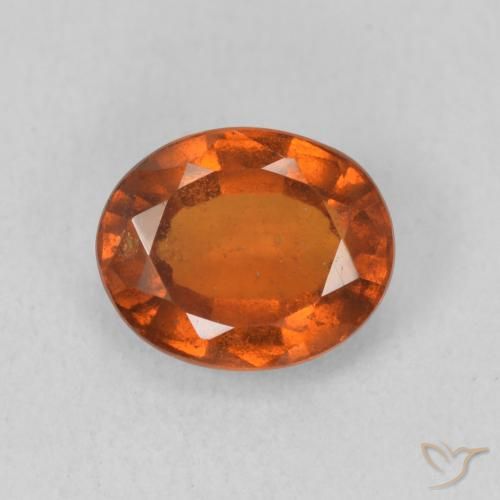 1.82ct Natural âmbar laranja granada hessonita, oval, VS-SI