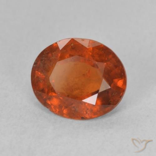 granada hessonita Laranja Médio Natural 1.85ct, oval, VS-SI
