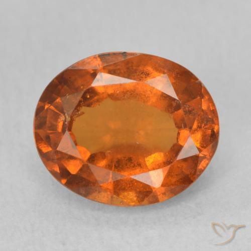 2.23ct Natural laranja avermelhado granada hessonita, oval, VS-SI