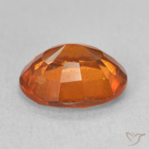 granada hessonita laranja avermelhado Natural 2.23ct, oval, VS-SI