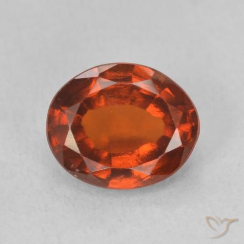 1.99ct Natural fogo laranja granada hessonita, oval, VS-SI