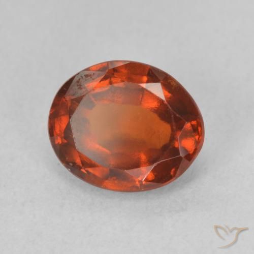 granada hessonita fogo laranja Natural 1.99ct, oval, VS-SI
