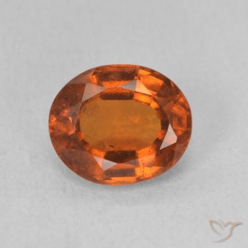 1.78ct Natural âmbar laranja granada hessonita, oval, VS-SI
