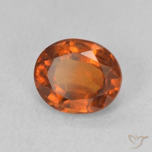 granada hessonita âmbar laranja Natural 1.78ct, oval, VS-SI