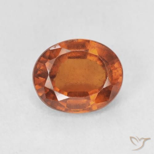 1.94ct Natural laranja avermelhado granada hessonita, oval, VS