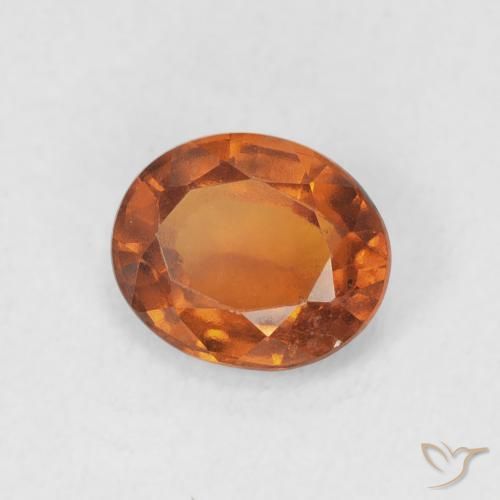 granada hessonita Laranja Profundo Natural 1.32ct, oval, VS