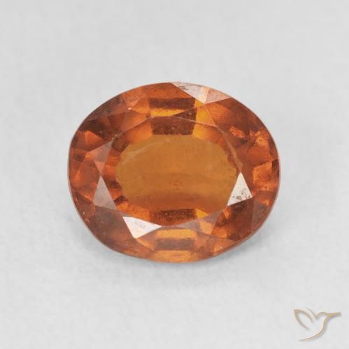 2.36ct Natural laranja avermelhado granada hessonita, oval, VS