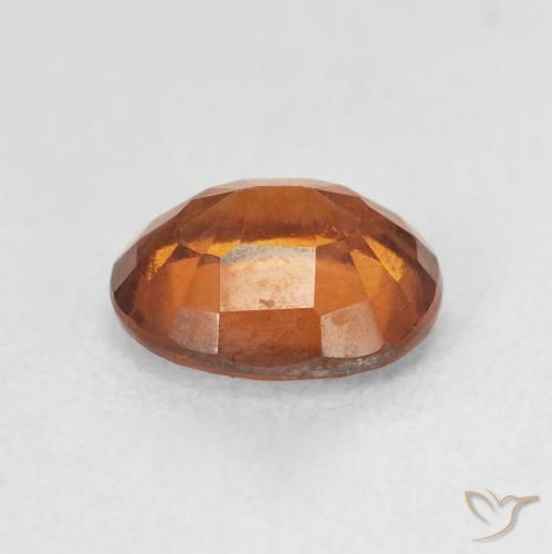granada hessonita laranja avermelhado Natural 2.36ct, oval, VS
