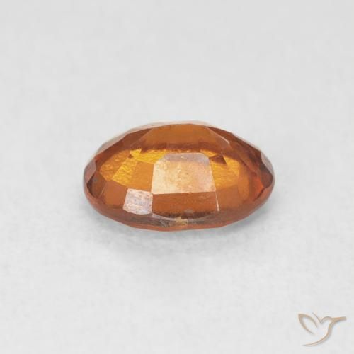 granada hessonita Medium Dark-Orange Natural 1.18ct, oval, VS