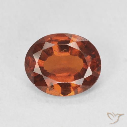1.81ct Natural Laranja escuro granada hessonita, oval, VS