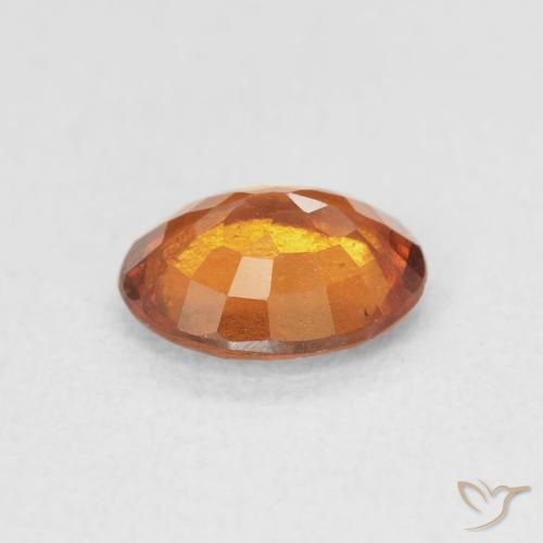 granada hessonita Laranja amarelado Natural 1.45ct, oval, VS