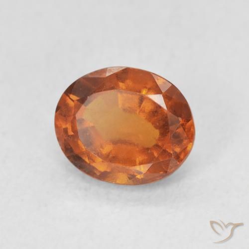 granada hessonita Medium Dark-Orange Natural 1.33ct, oval, VS