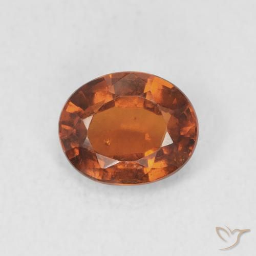 1.16ct Natural Laranja Profundo granada hessonita, oval, VS