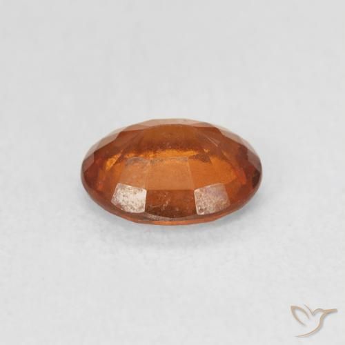granada hessonita âmbar laranja Natural 1.27ct, oval, VS