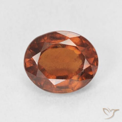 2.25ct Natural Laranja Profundo granada hessonita, oval, VS