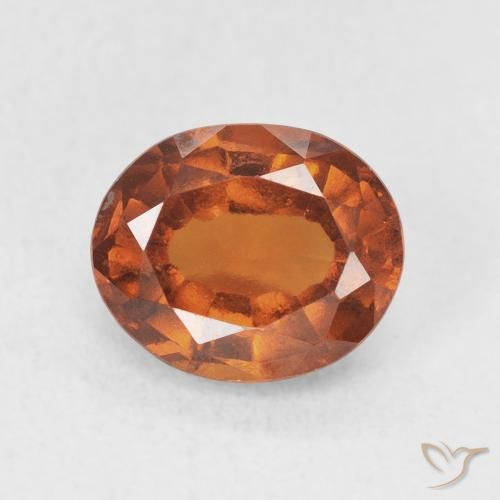 2.18ct Natural âmbar laranja granada hessonita, oval, VS