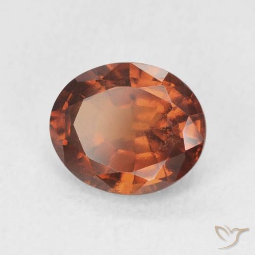 granada hessonita Medium Dark-Orange Natural 2.14ct, oval, VS