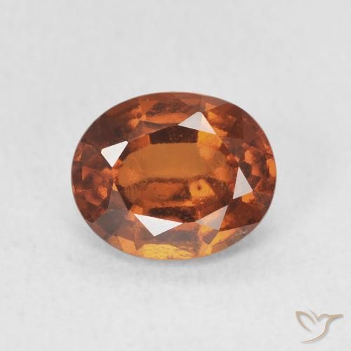 1.93ct Natural laranja avermelhado granada hessonita, oval, VS