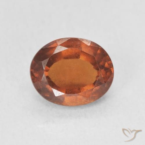 1.87ct Natural laranja avermelhado granada hessonita, oval, VS