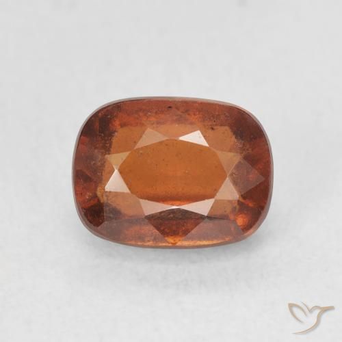 2.51ct Natural âmbar laranja granada hessonita, Almofada, VS