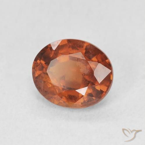 granada hessonita Laranja Profundo Natural 1.65ct, oval, VVS-VS