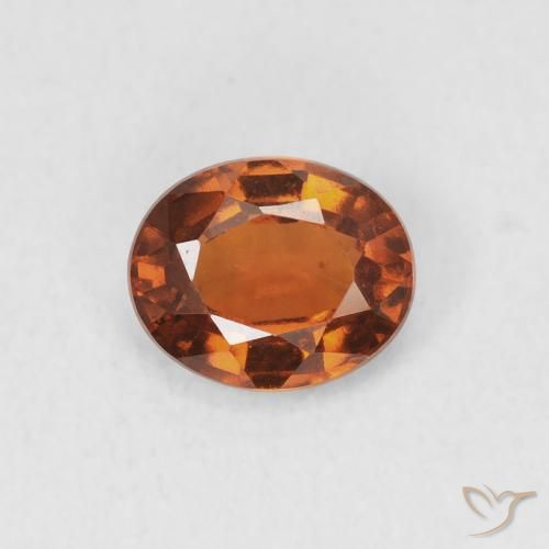 0.94ct Natural âmbar laranja granada hessonita, oval, VS