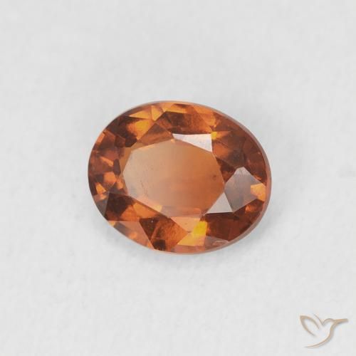 granada hessonita âmbar laranja Natural 0.94ct, oval, VS