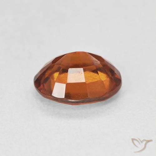 granada hessonita laranja avermelhado Natural 1.74ct, oval, VVS-VS