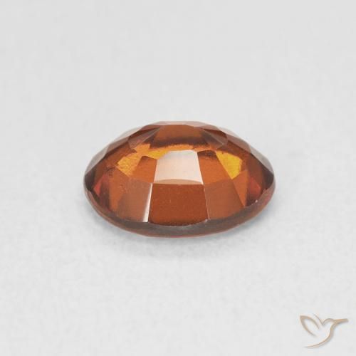granada hessonita laranja avermelhado Natural 1.40ct, oval, VVS-VS