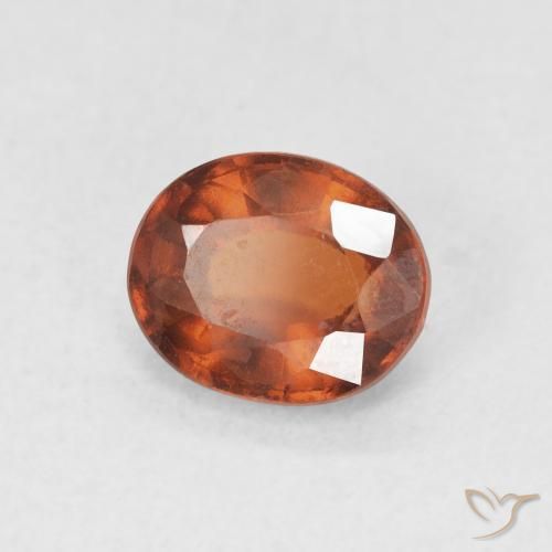 granada hessonita âmbar laranja Natural 1.57ct, oval, VVS-VS