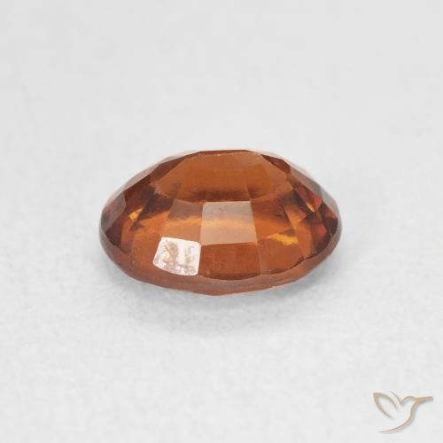 granada hessonita laranja avermelhado Natural 1.65ct, oval, VVS-VS