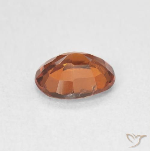 granada hessonita laranja avermelhado Natural 1.17ct, oval, VVS-VS