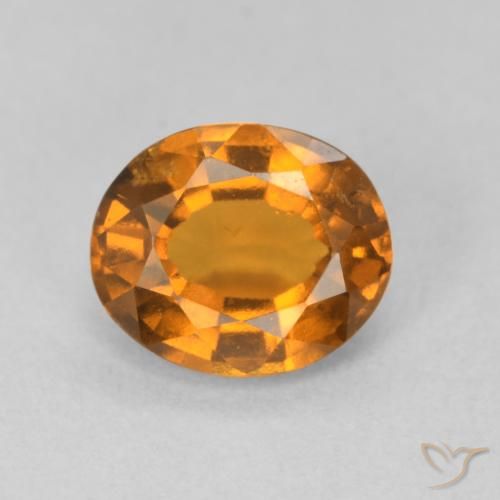 1.69ct Natural Laranja Médio granada hessonita, oval, VS-SI