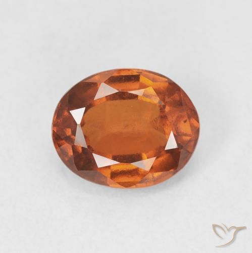 1.71ct Natural Laranja Profundo granada hessonita, oval, VS-SI