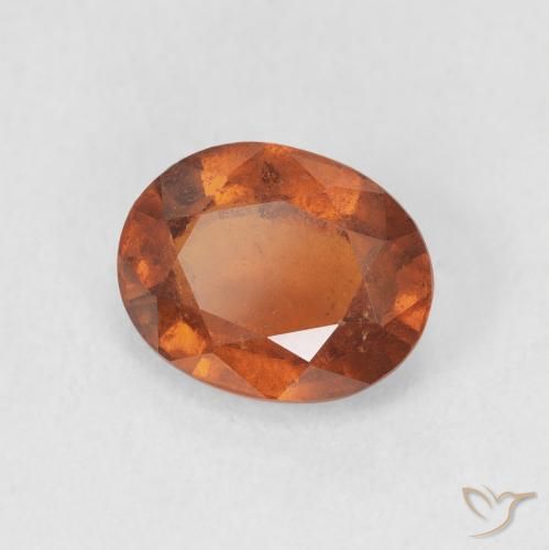 granada hessonita Medium Dark-Orange Natural 2.04ct, oval, VS-SI