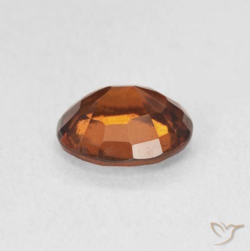 granada hessonita laranja avermelhado Natural 1.38ct, oval, VS-SI
