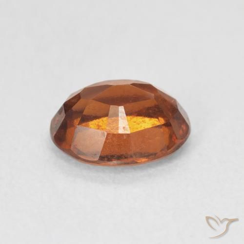 granada hessonita laranja avermelhado Natural 1.83ct, oval, VS-SI