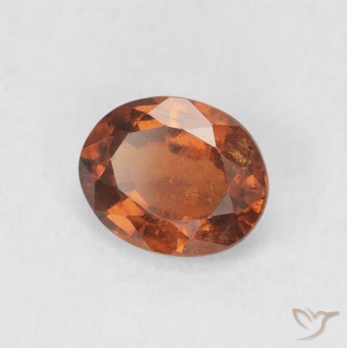 granada hessonita Laranja Profundo Natural 1.35ct, oval, VS-SI