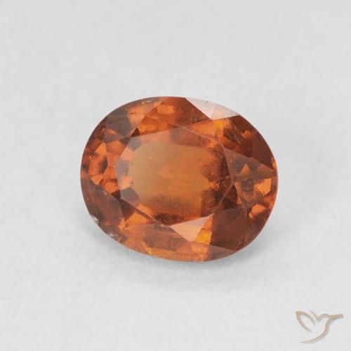 granada hessonita Medium Dark-Orange Natural 1.69ct, oval, VS-SI